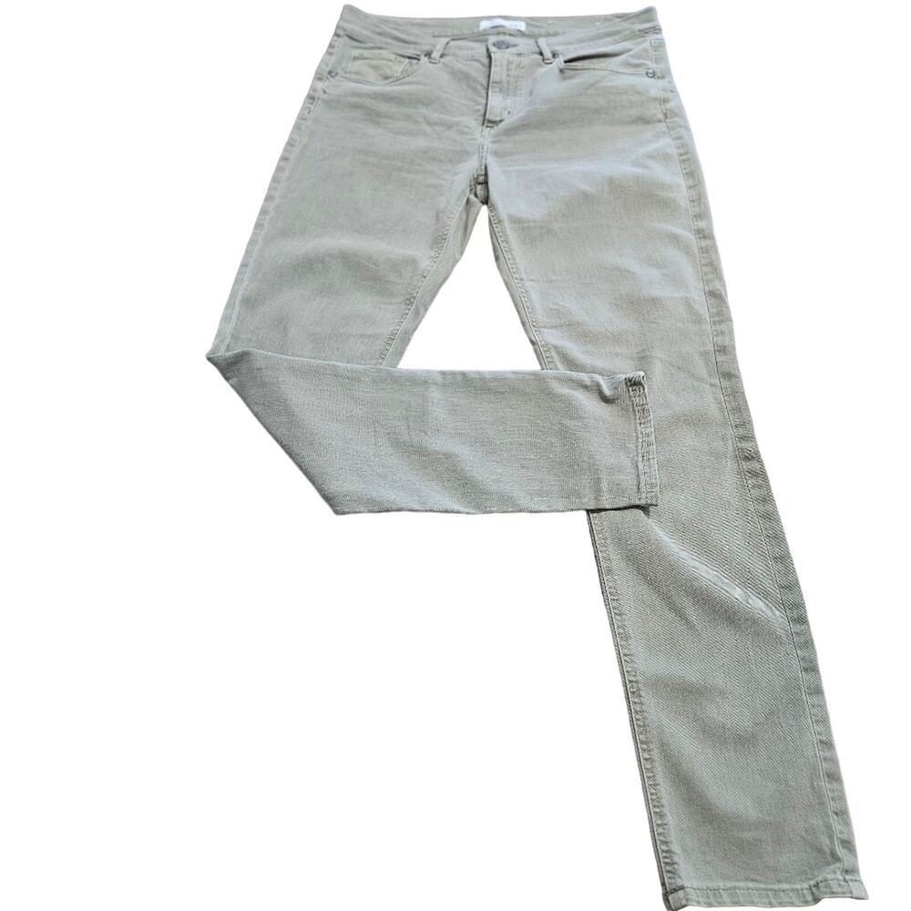 LOFT Jeans Womens 28/6 Green Skinny Denim Avacado‎ Postachio Mid Rise Ankle